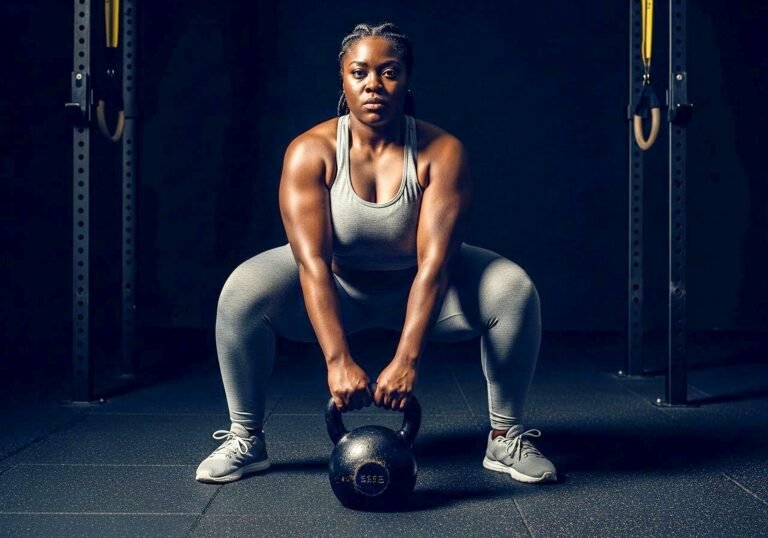 A woman engaging in a high-intensity interval training session