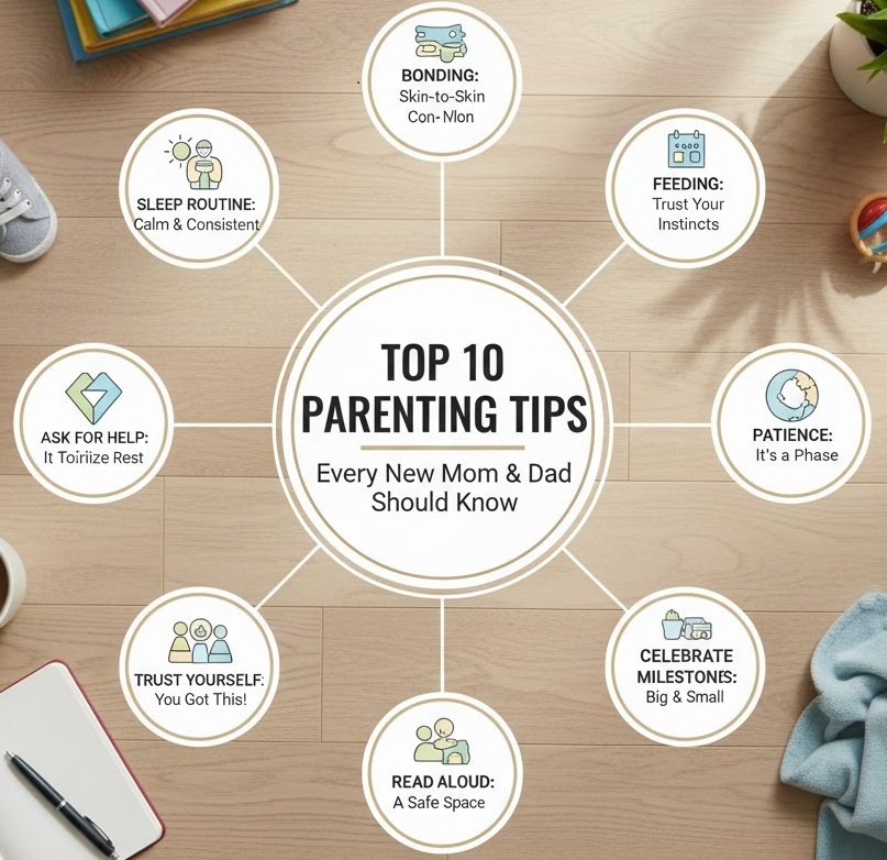 Top 10 Parenting Tips Every New Mom & Dad Should Know